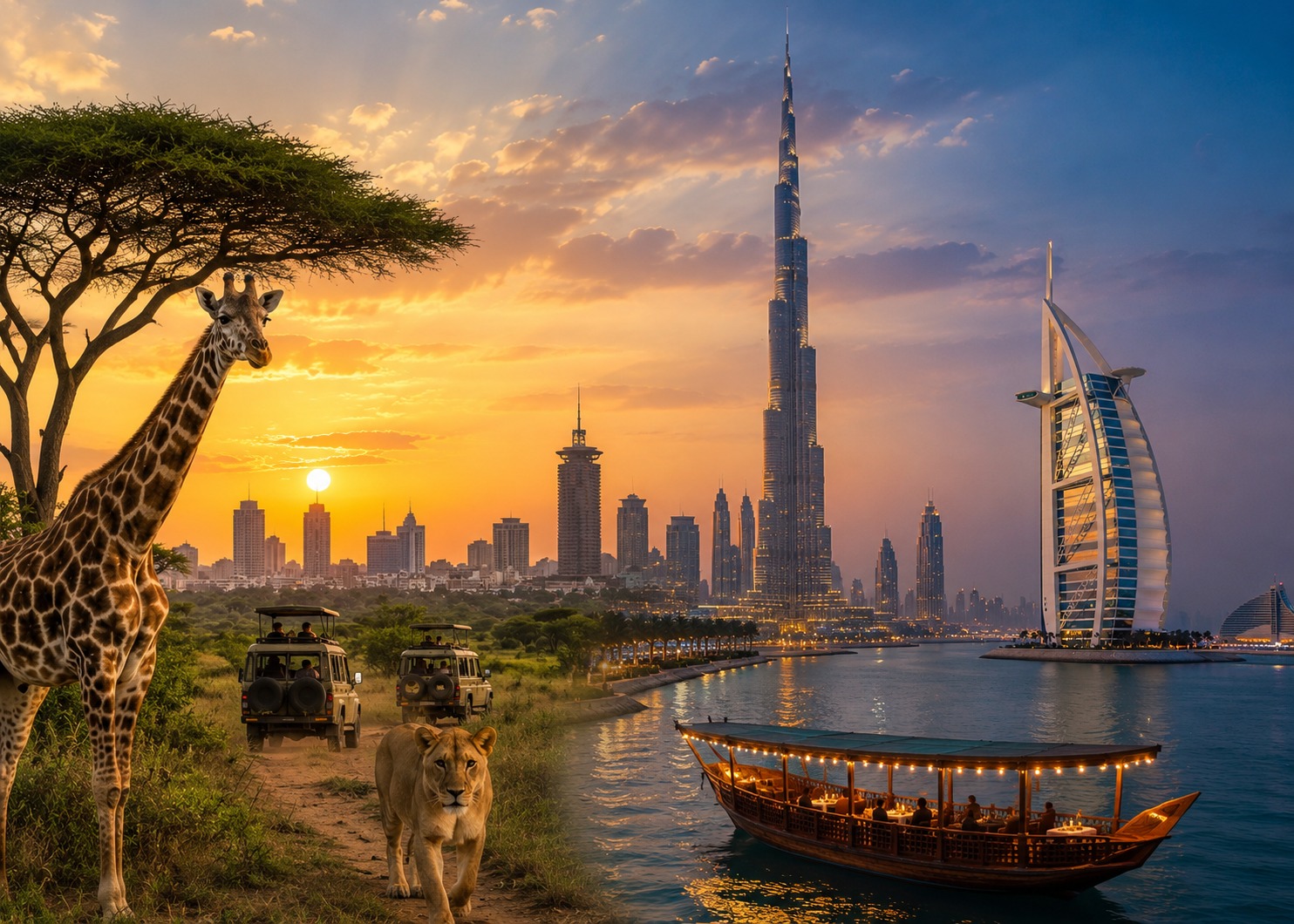 Kenya Dubai Combo Package